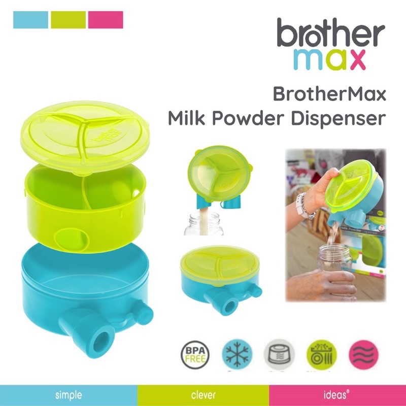 Brother max milk powder dispenser - wadah makanan mpasi bayi | dispenser susu bayi