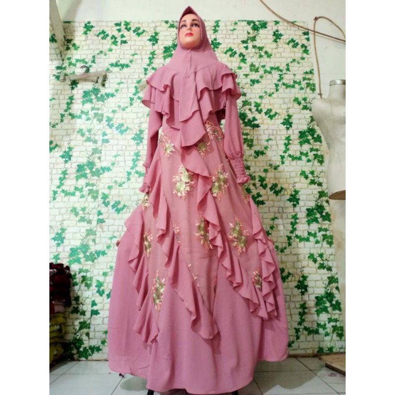 set gamis brukat.set himar gamis brukat.