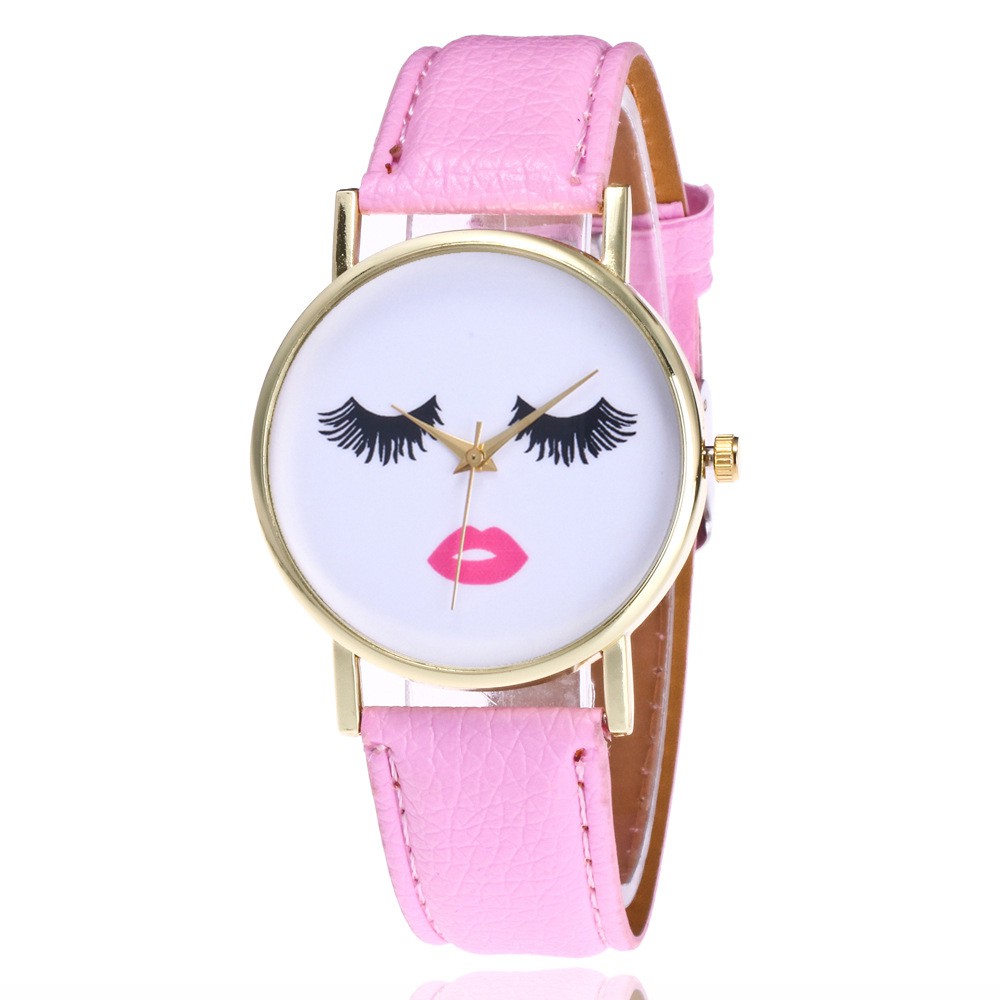 jam tangan eyelash pattern female watch (1J1) JWA023