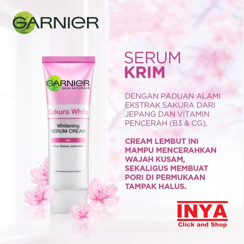 GARNIER SAKURA WHITE WHITENING SERUM DAY CREAM 20ml