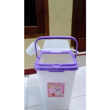 Toples Es Buah 25 Liter + Gayung/ Kontainer Es Buah Lovenia 25 Liter Plus Gayung