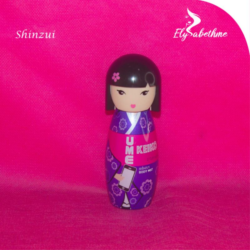 ✿ELYSABETHME✿ shinzui Body mist  spray ume boneka wangi tahan lama lembut halus unik boneka jepang