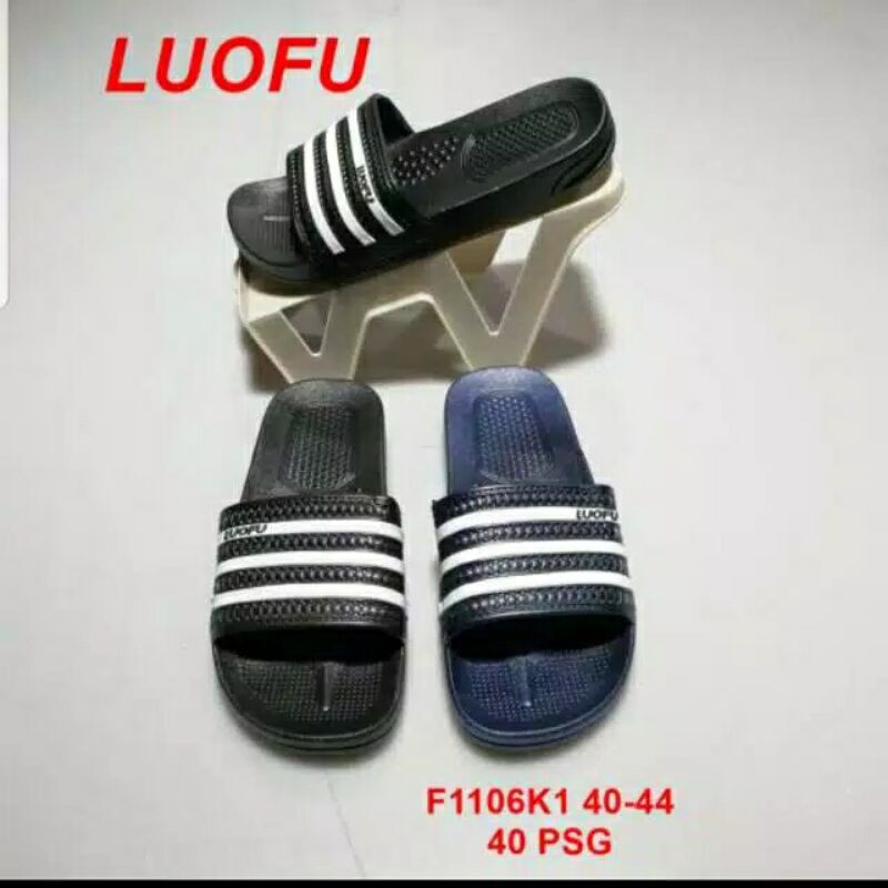 SANDAL SELOP GARIS PRIA / SANDAL PRIA LUOFU F1106