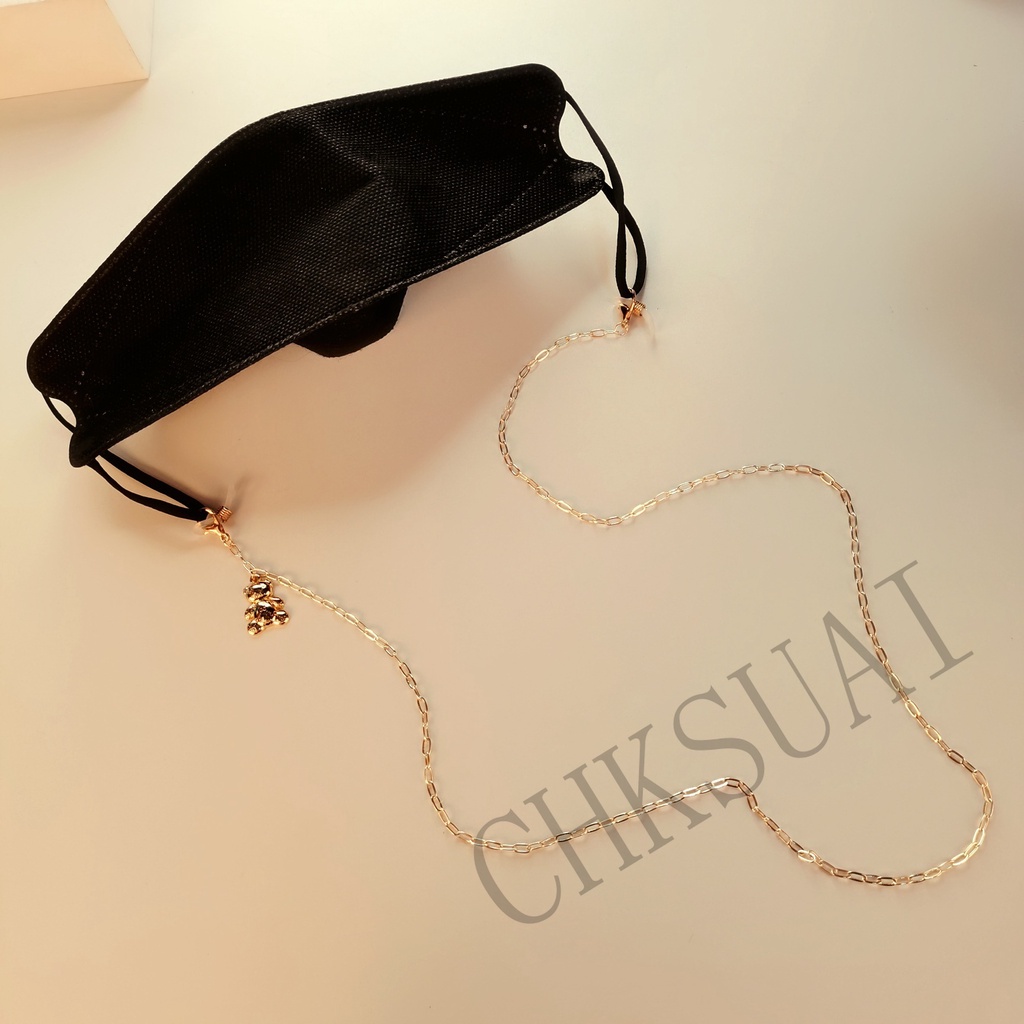 Mask Strap Glasses Hanging Mask Lanyard Chain Korean Style Gold Chain Necklace Mask Jewelry Strap Mask Fashion Accessories