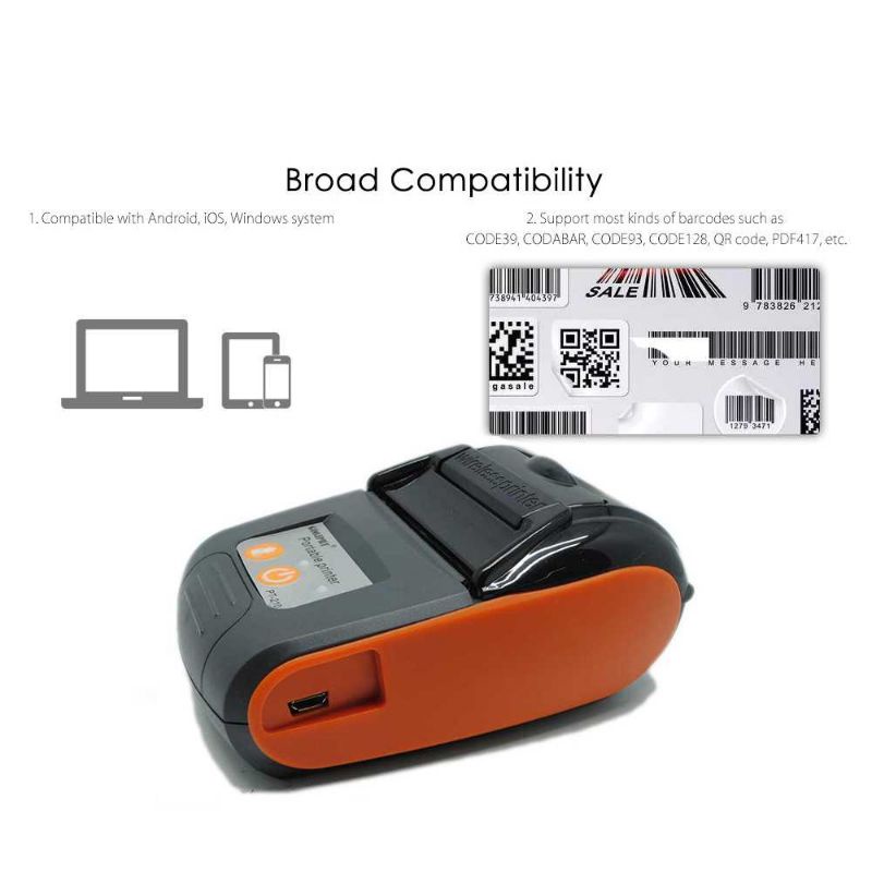 GOOJPRT POS Bluetooth Thermal Receipt Printer 58mm - JP-PT210