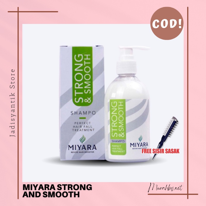 Jual Miyara Shampoo - Strong & Smooth Shampoo - Perawatan Rambut Rontok ...