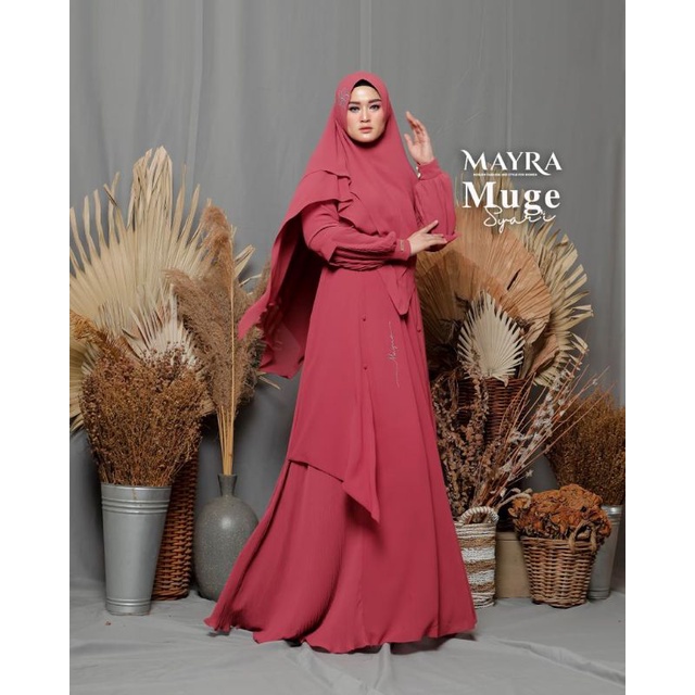 DMC | MUGE Syar'i Vol 5 By Mayra GAMIS / DRESS SET KHIMAR BABYDOLL ARMANY