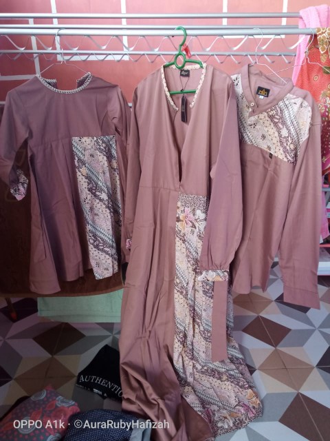 Michan - Sarimbit Raya Family Espresso(choco)/sarimbit Batik/seragam Batik Kondangan Terlaris