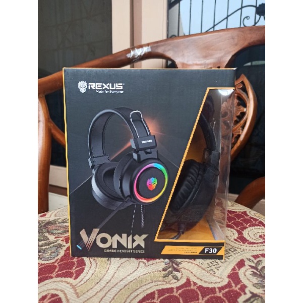 Pasti Murah Headset gaming rexus F30 LED RGB