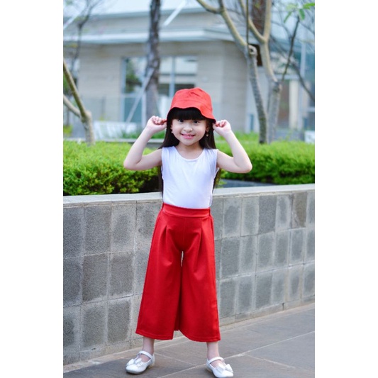 Celana kulot Anak  Celana Kulot baby Celana Anak Perempuan Kulot Panjang Scuba Premium Bahan Tebal I