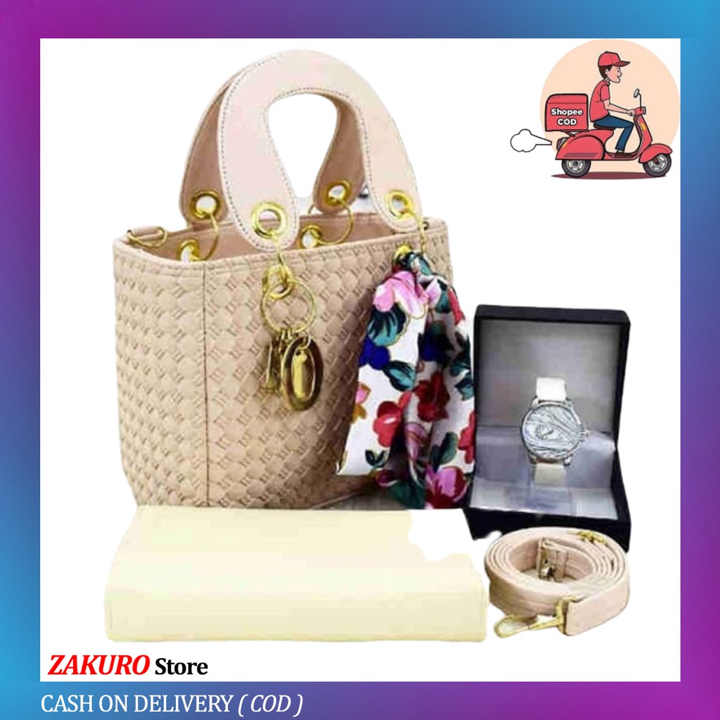 Sophie Paris Tas Selempang Wanita Alaqua Maroon T5624M2 i.204812 O3R6 Tas Batam Murah Korea Cewek Im