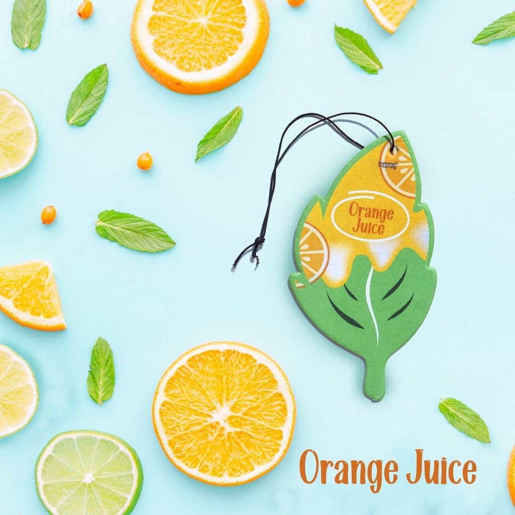 Parfum Mobil Pengharum Ruangan Pewangi Kamar Tidur Harum Summer Spring | Leaf | Aroma Orange Juice