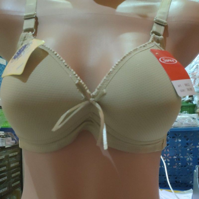 Sorex bra bh 9852 cup B (36-42) extra comfort, tanpa kawat,busa tipis oc,hijau