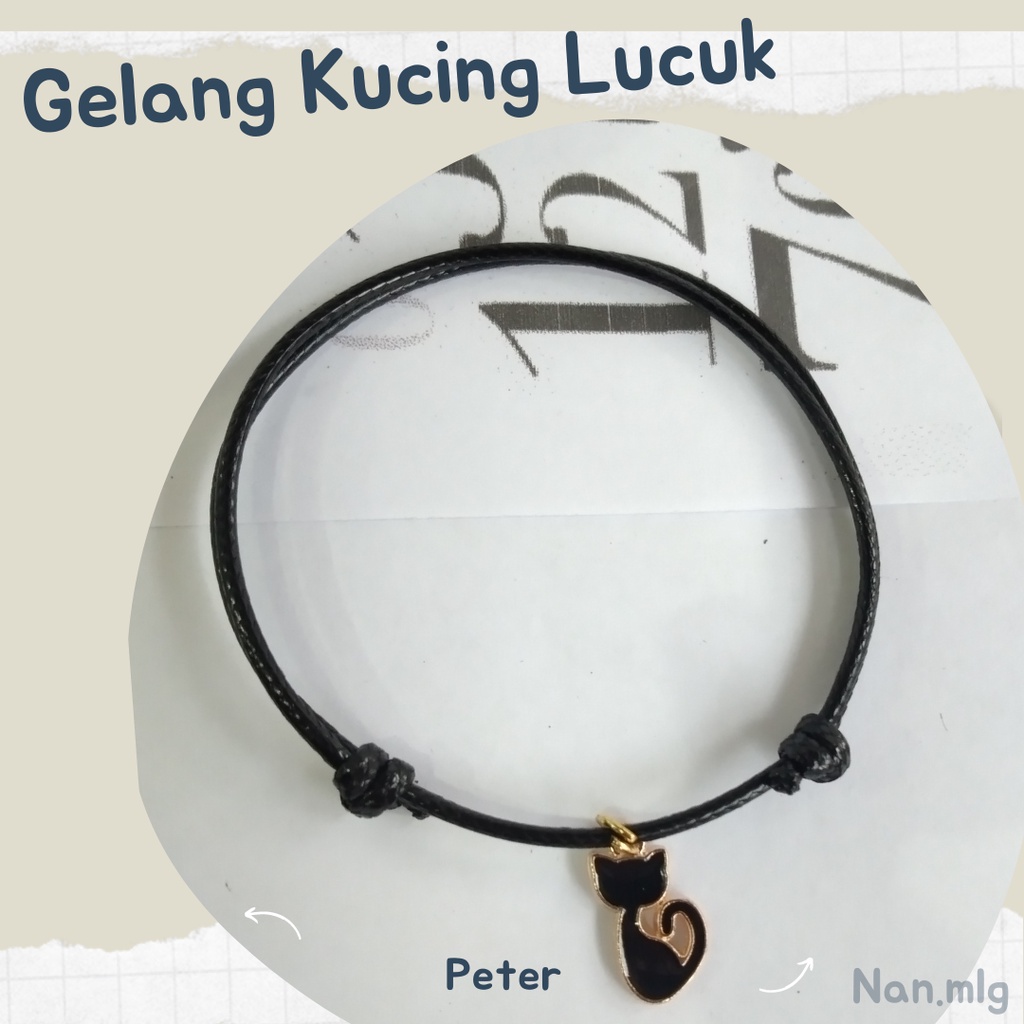 Gelang Kucing Gelang Tali Charm Kucing