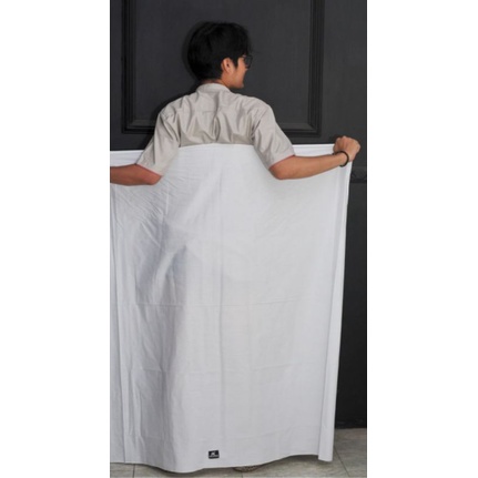 SARUNG RAYON/SANTUNG/GLOYOR PUTIH POLOS