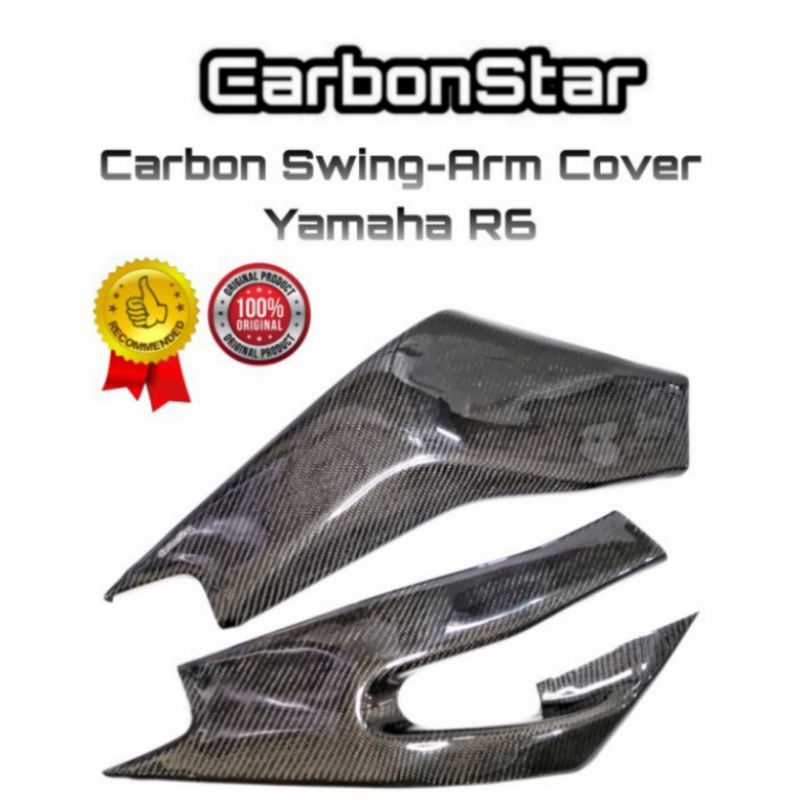 Carbonstar Swing Arm Cover Carbon Yamaha R6