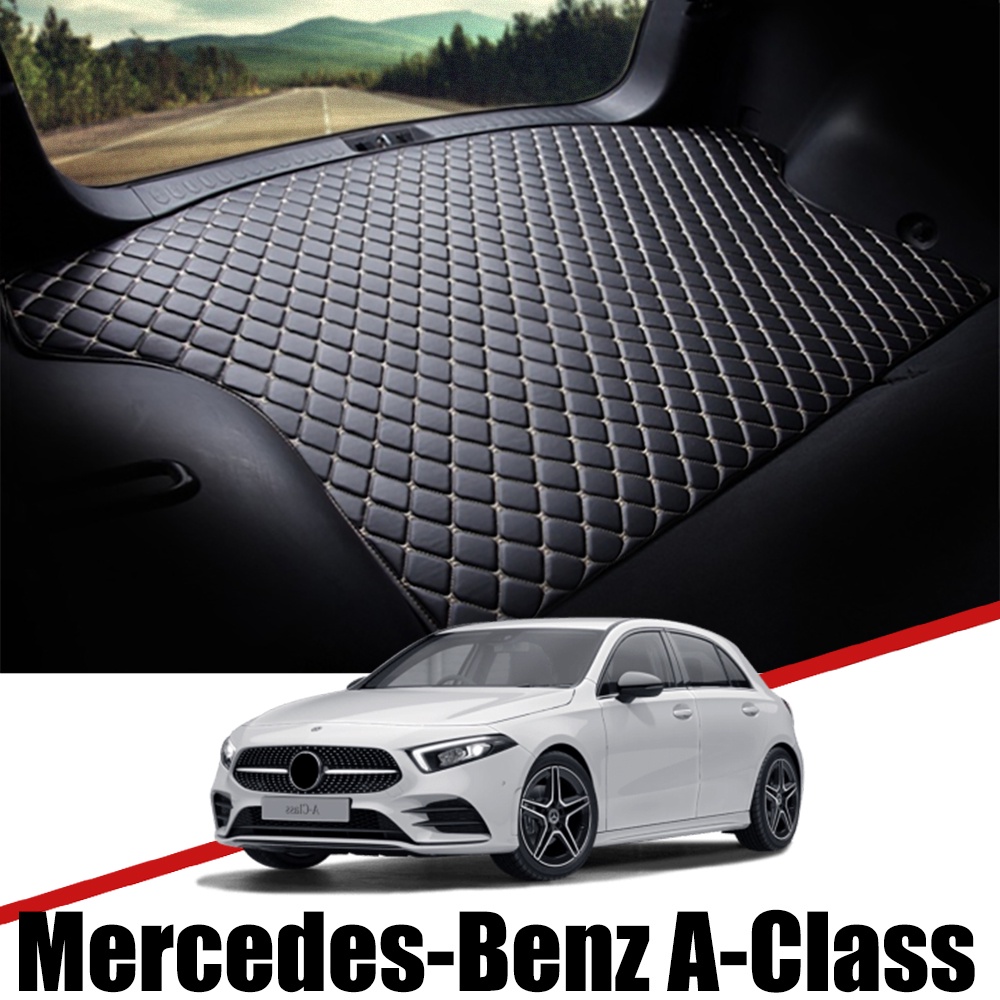 Matras Bagasi Mobil Bahan Kulit Untuk Mercedes Benz A Class 2013-2018 2019 2020 2021