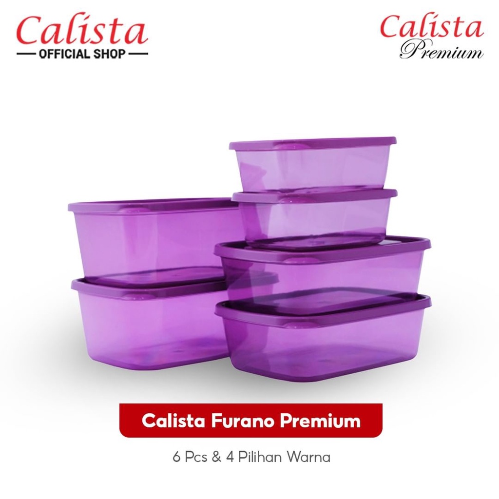 TOPLES SET CALISTA FURANO PREMIUM SET ISI 6PCS/PERLENGKAPAN DAPUR/FOOD CONTAINER/TEMPAT PENYIMPANAN 
