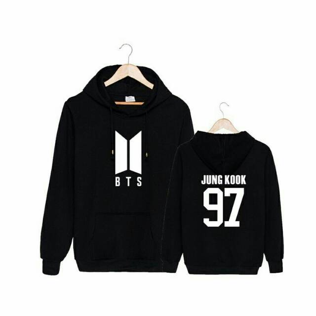 bts jungkook black hoodie