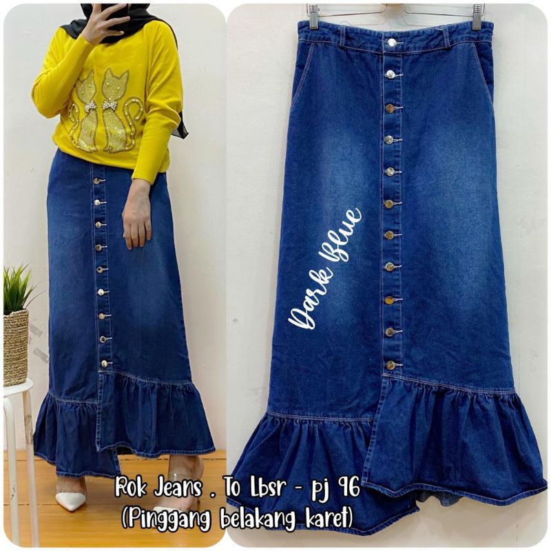 rok jeans bordir