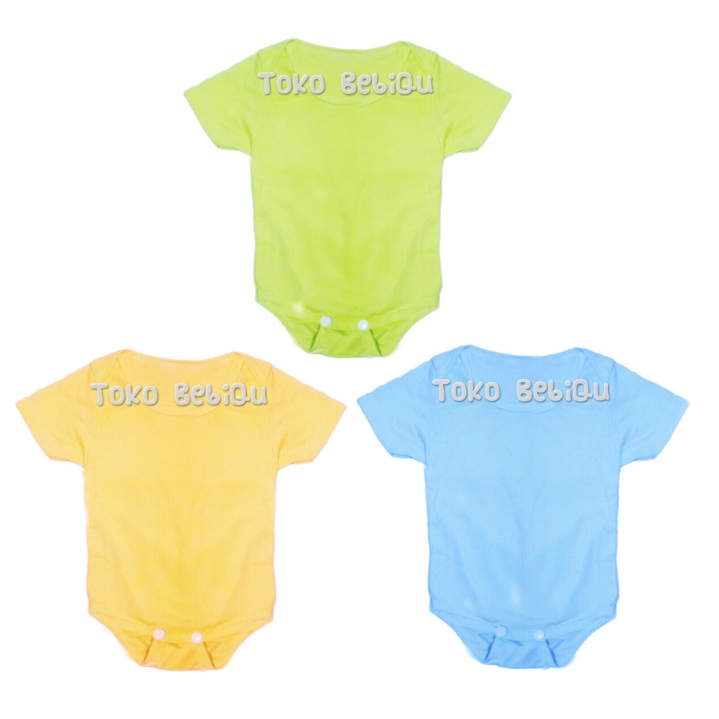 KEYKO Jumper Pendek Polos Bayi Full Katun