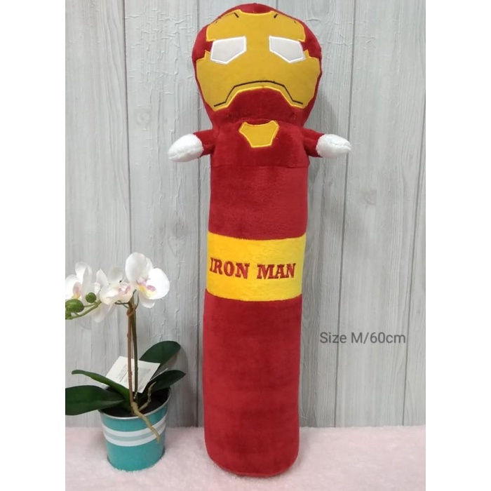 Boneka Guling Spiderman Size 60cm/guling karakter superhero