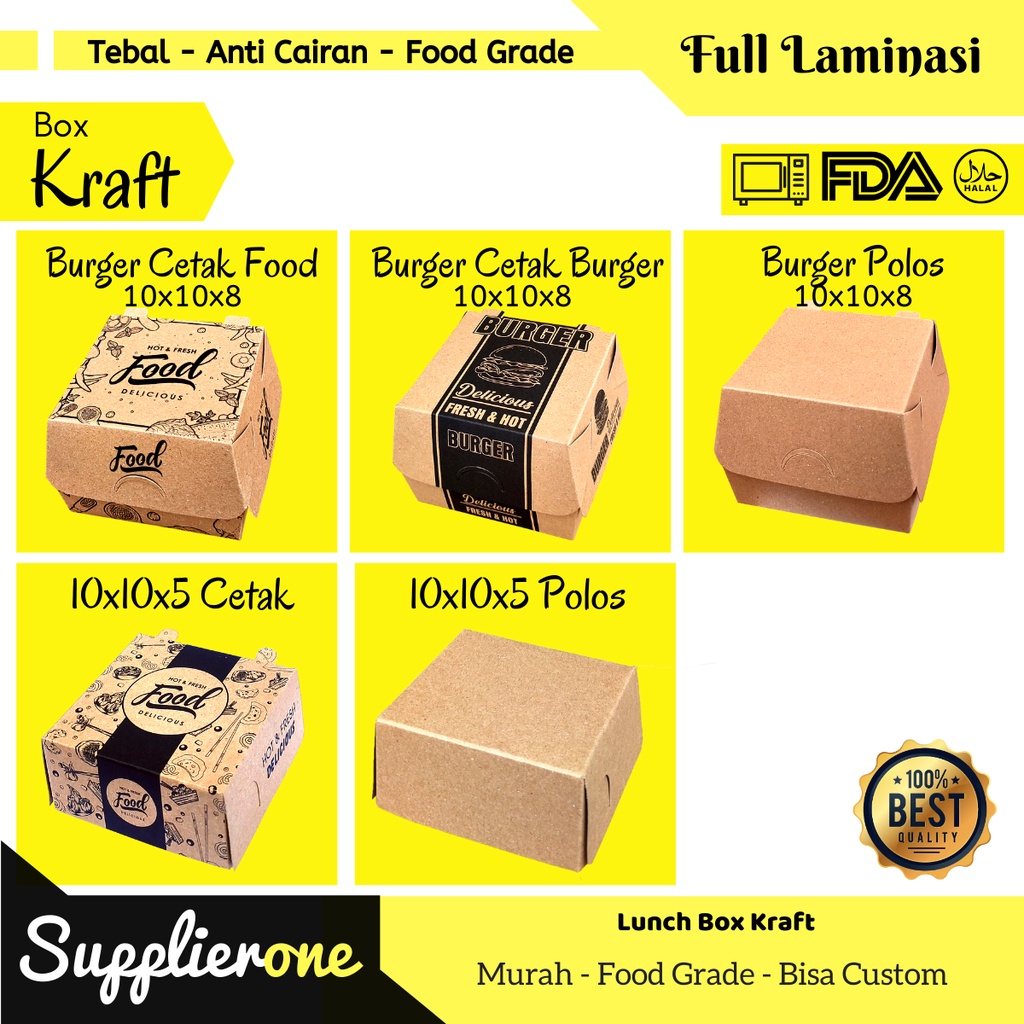 Paper Lunch Box, Lunch Box Paper, Lunch Box SML,Lunch Box Kertas, Dus Box Ayam Geprek, Kemasan Makanan, Dus Nasi, Kemasan Take Away, Kemasan Makanan Kertas, Box Kue, Kardus makanan Image 6