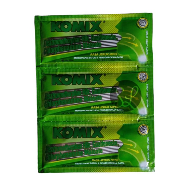 Komix OBH Sachet / Komix Sirup Obat Batuk Sachet 7ml All Varian