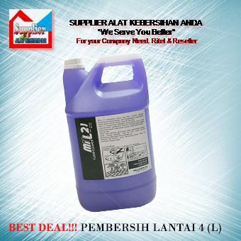 Floor Cleaner Jerigen 4 L/ pembersih Lantai MILL Apel (Green/Hijau)