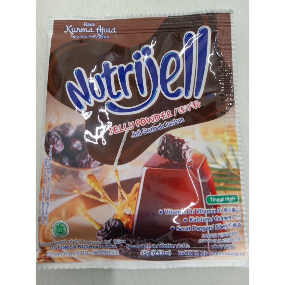 

NUTRIJELL JELLY POWDER RASA KURMA AJWA 15G