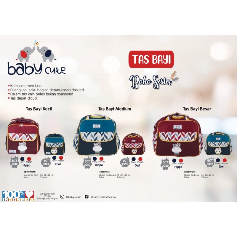 baby cute tas bayi bordir small/medium/large