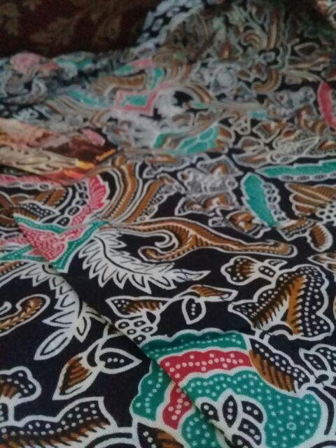 Asifa Batik Hrb026 Kenongo Kemeja Tosca Pendek Pekalongan Padi M L Xl Sogan Tulis Halus Kemeja Batik