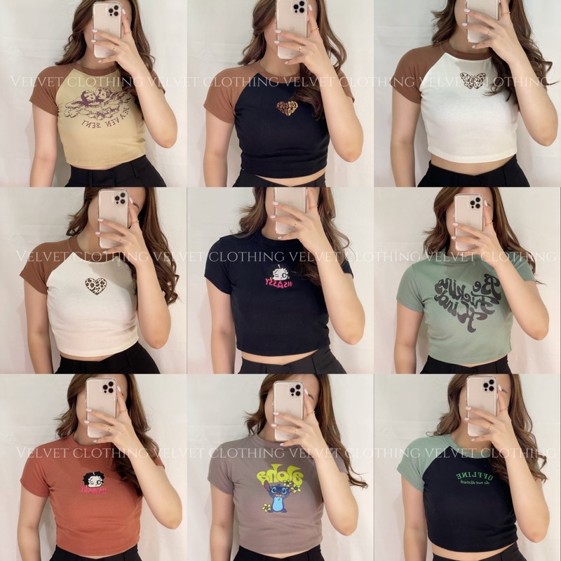 Crop Top Rib Wanita / croptop premium / atasan wanita crop - All Collection