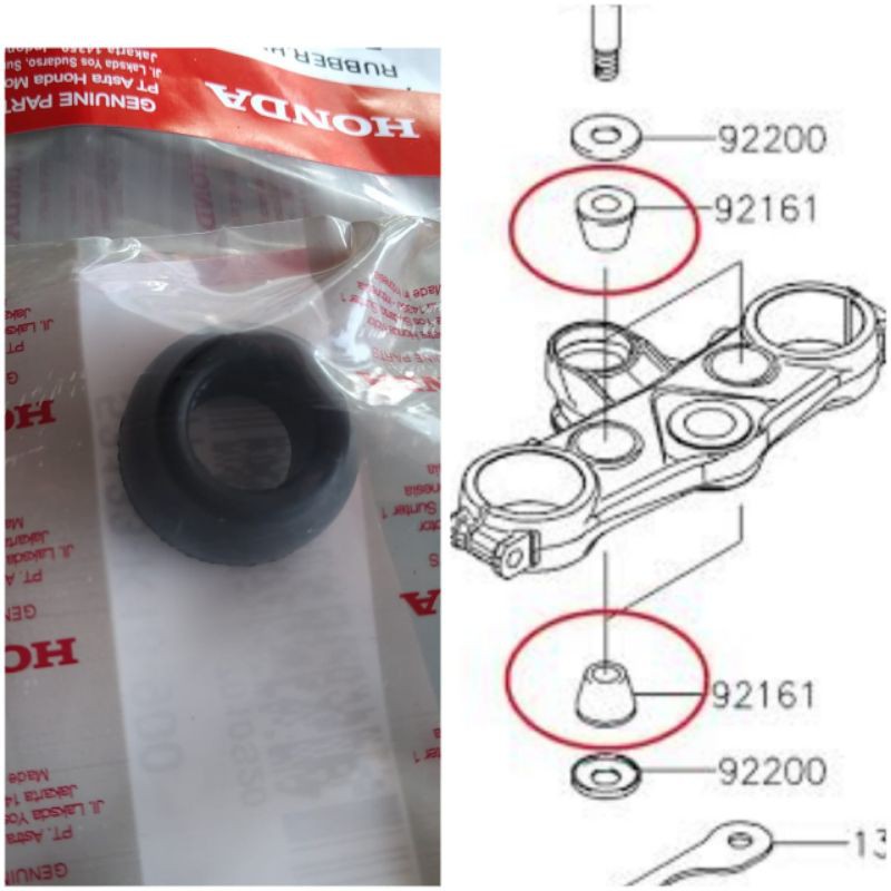 karet Riser crf 150 L