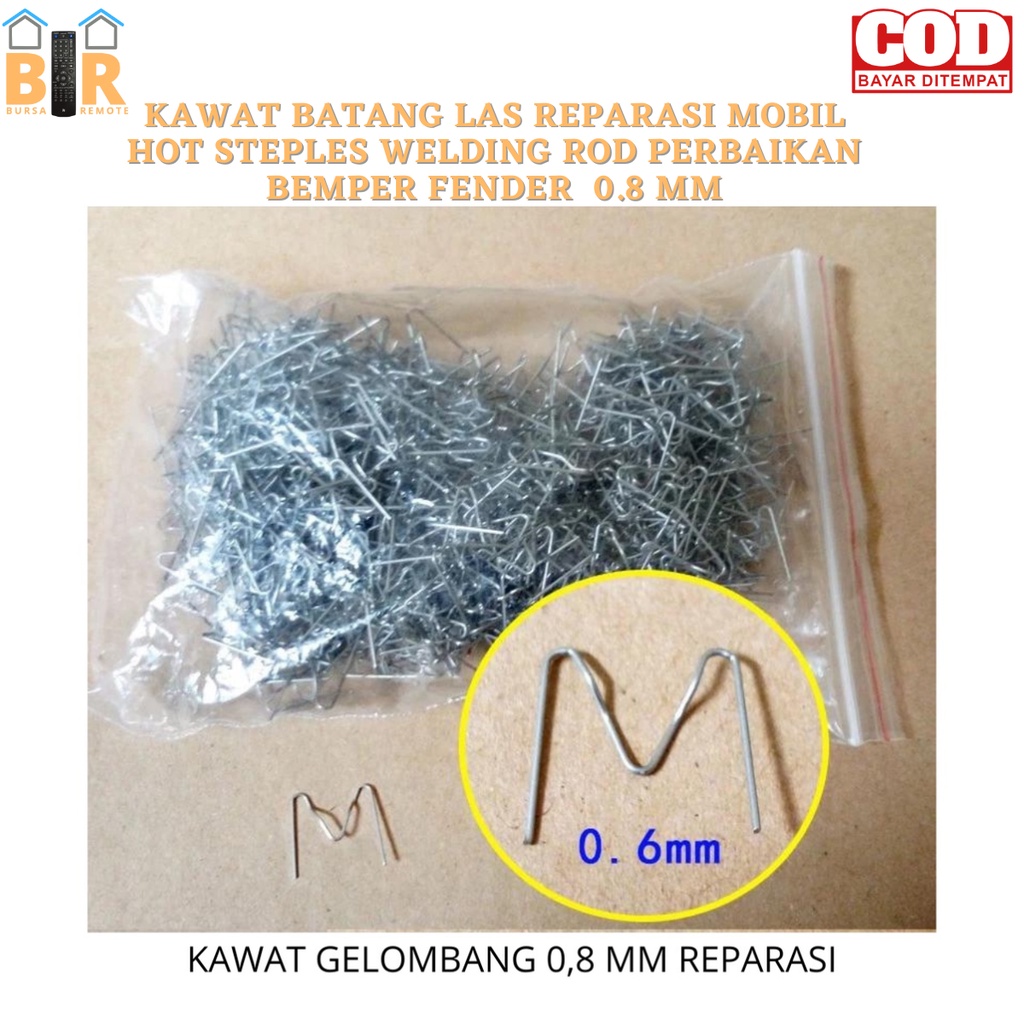 Kawat BATANG LAS REPARASI MOBIL HOT STEPLES WELDING ROD PERBAIKAN BEMPER FENDER  0.8mm