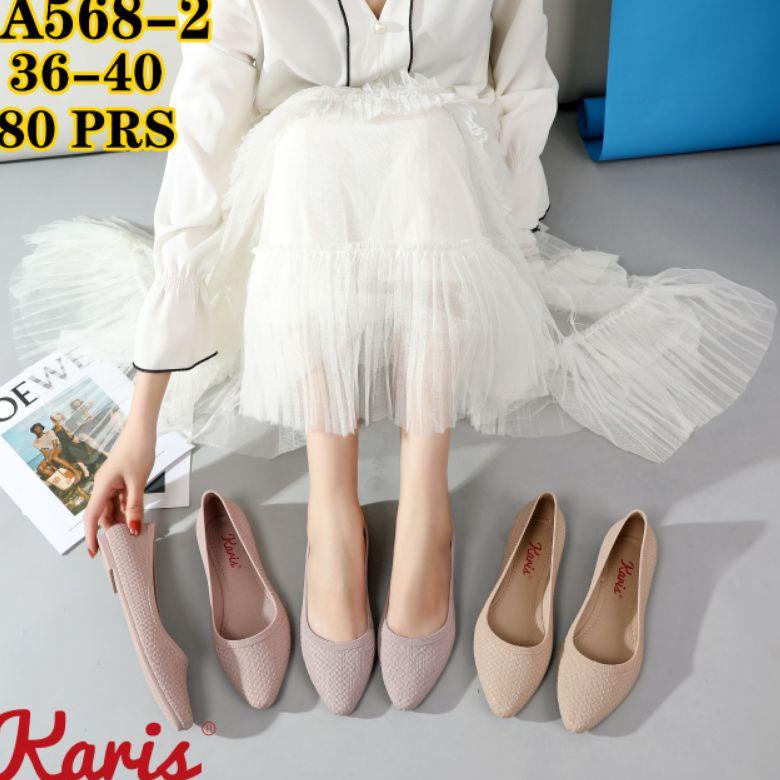 SPECIAL PRICE sepatu flat karis 568 - sepatu jelly flat import wanita ⁂ 882