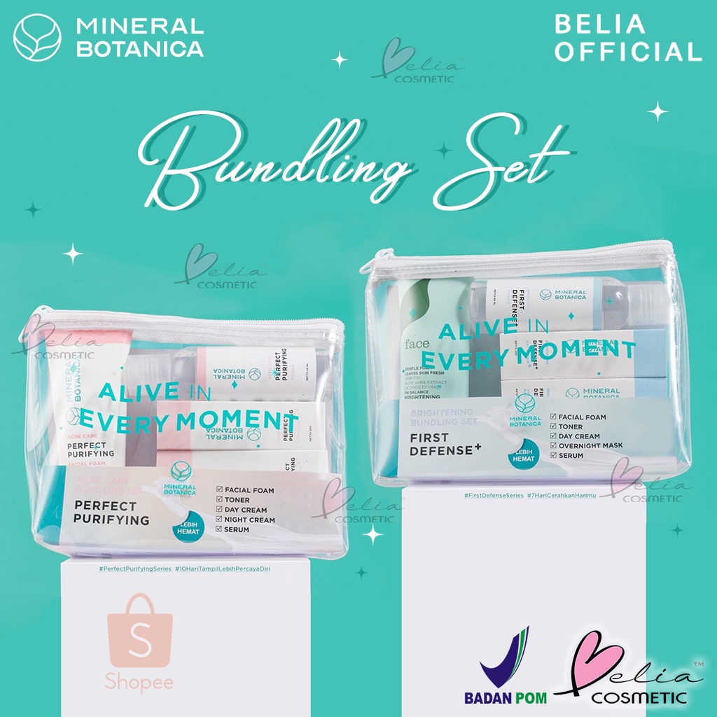❤ BELIA ❤ MINERAL BOTANICA First Defense Series Set | Perfect Purifying Bundling Bundle BPOM