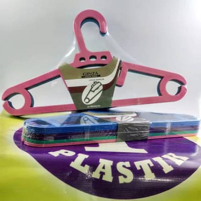 Gantungan baju plastik tebal