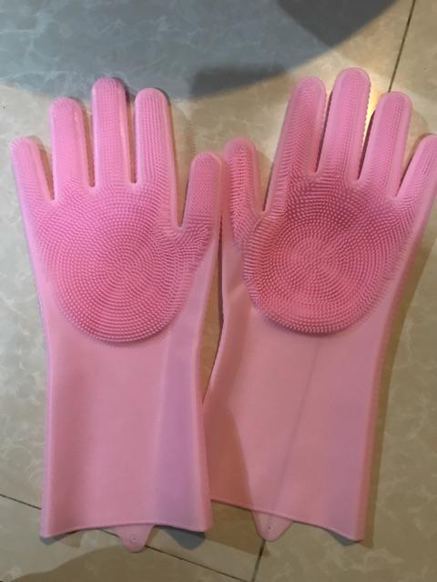 Sarung Tangan Sikat Multifungsi Silikon Silicone Magic Handgloves F324
