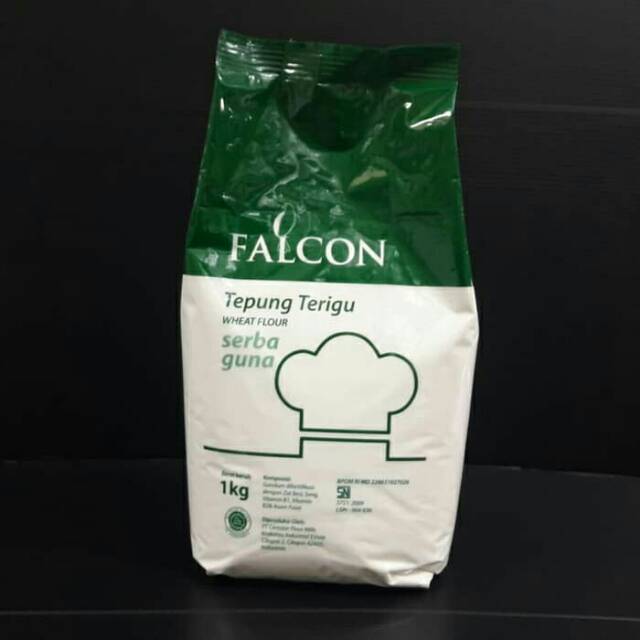 

Terigu falcon serbaguna kemasan 1 kg isi 10 pcs