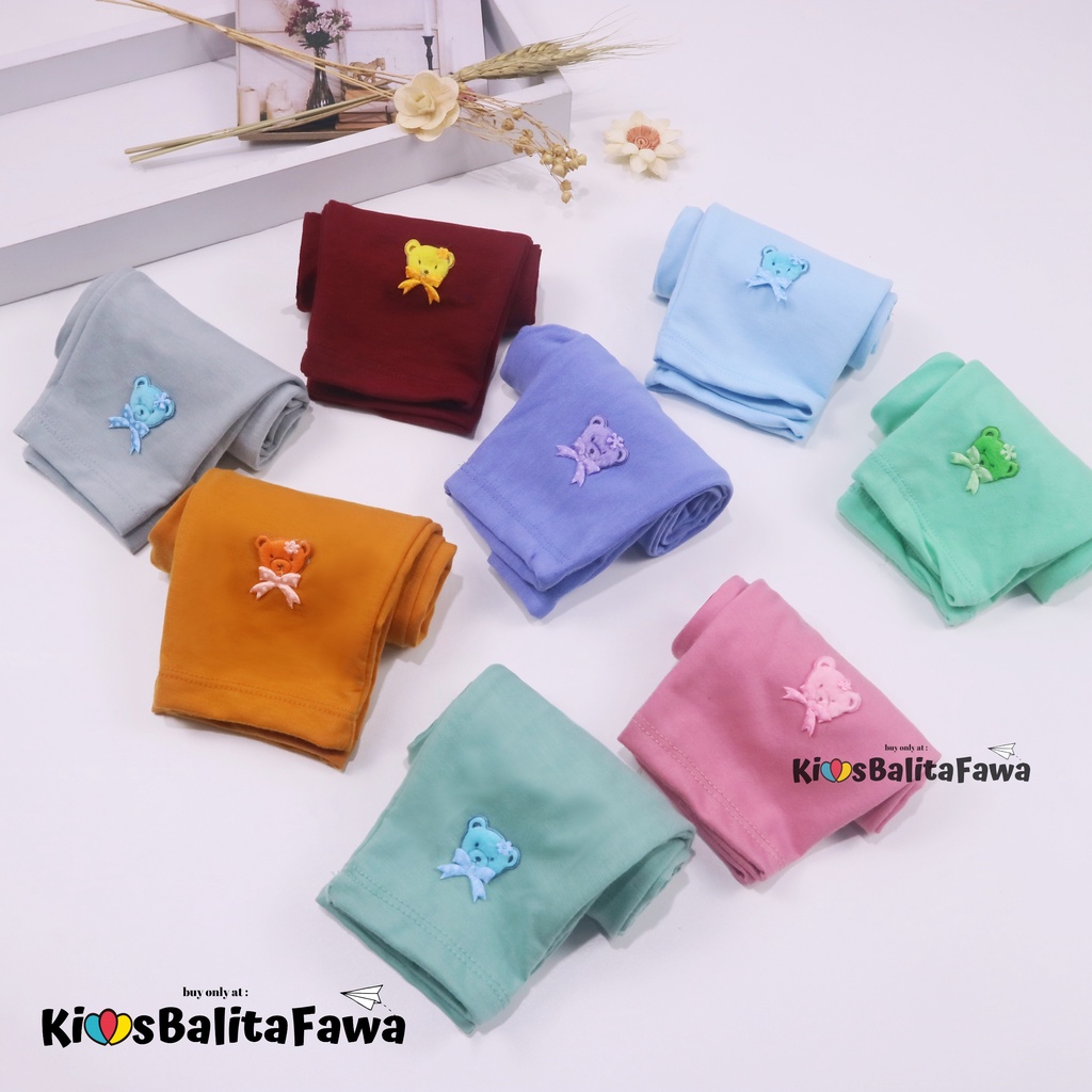 Legging Boneka uk Bayi - 4 Tahun / Pants Panjang Anak Perempuan Bahan Kaos Premium Tebal Leging Lejing Laging Polos babycinnamon