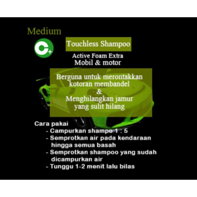 Shampo touchless (Soft) Shampo cuci tanpa sentuh (1Liter)