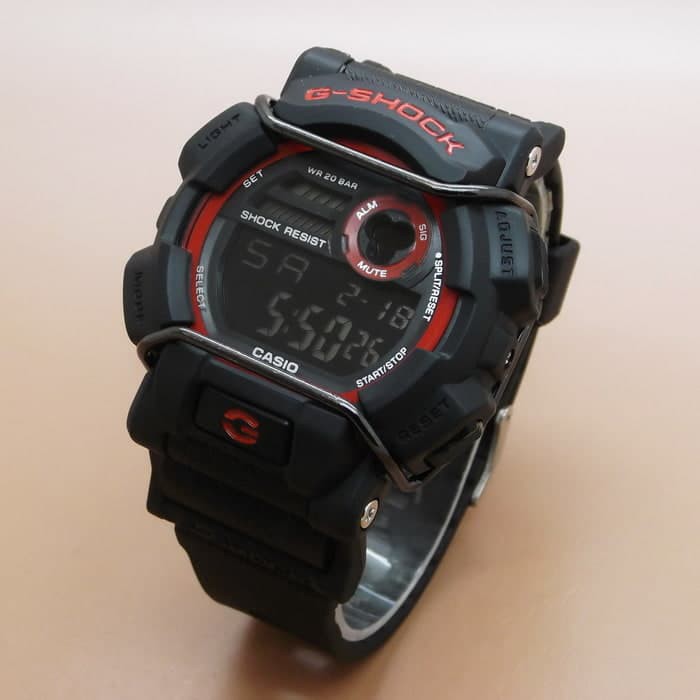 JAM TANGAN CASIO G SHOCK GD 400 HITAM MERAH TERMURAH