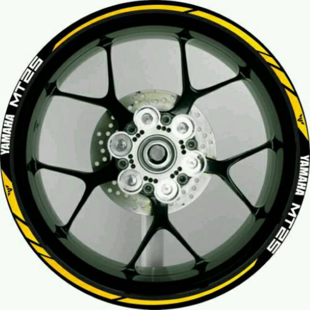 Stiker velg motor yamaha MT 25