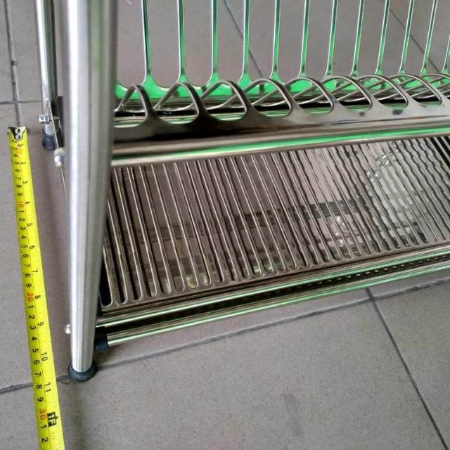 Tempat Piring Stainless/ Rak Piring/ Tatakan piring / Keranjang bak cuci piring