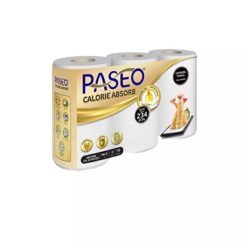 PASEO KITCHEN TOWEL PENYERAP MINYAK TISSUE PASEO DAPUR ISI 3