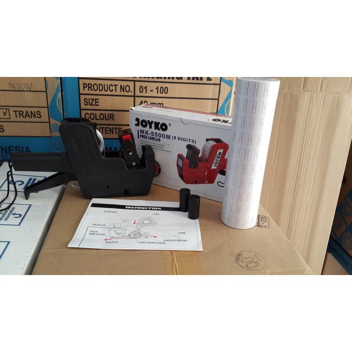 

Alat label harga Joyko MX5500M Set+kertas label 10 roll + 2 pcs tinta