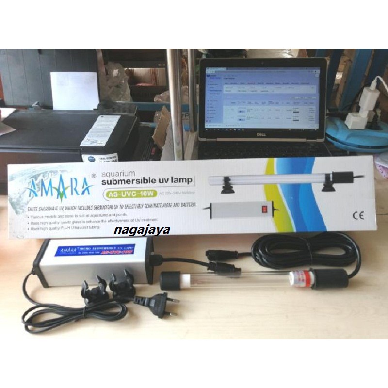 Lampu anti lumut aquarium lampu uv amara uvc 10 watt lampu uv aquarium 10 watt