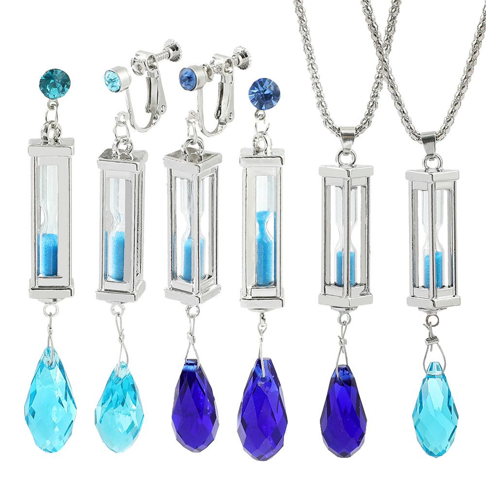 Lanfy Anting-Anting Dengan Liontin Bentuk Jam Pasir Untuk Hadiah Natal