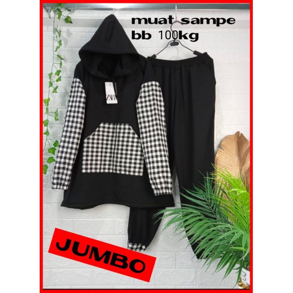 Elza set,setelan wanita jumbo,stelan wanita kikinian,